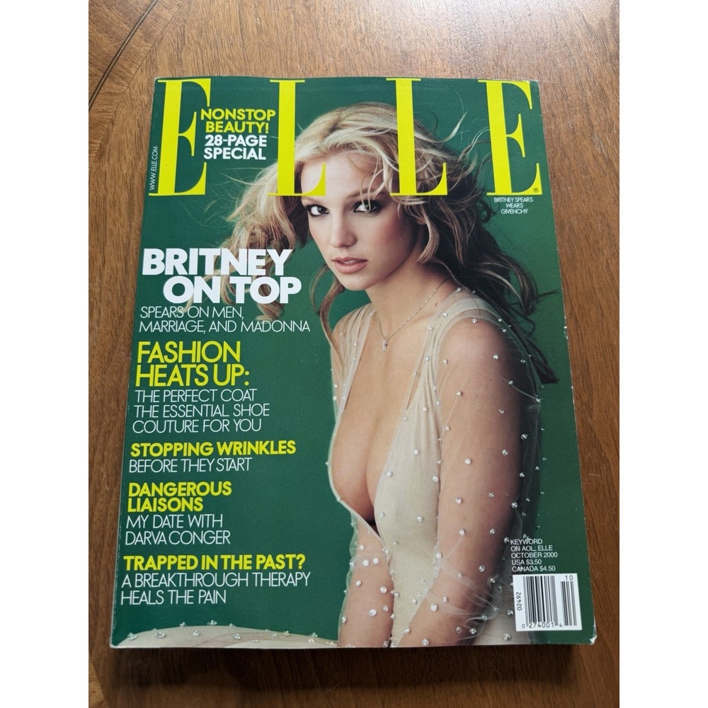 #N100- ELLE Magazine - Oct 2000 - BRITNEY SPEARS - "Britney on top"